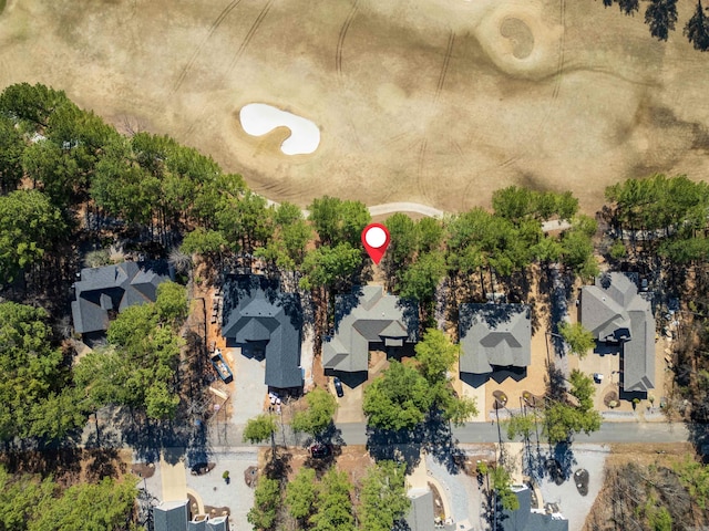 bird's eye view with a residential view