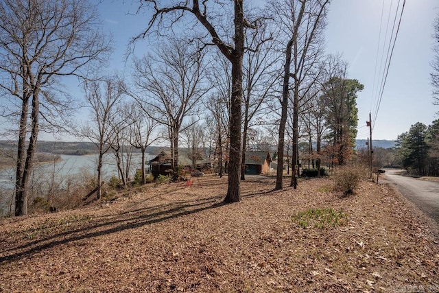 view of yard featuring a water view