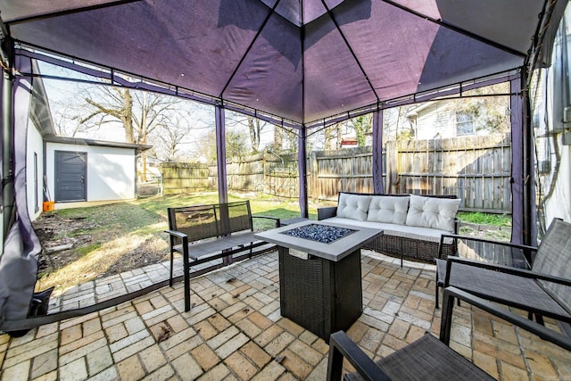 view of sunroom