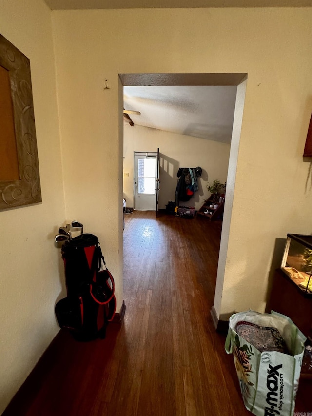 1530 Pearcy Rd, Pearcy, AR 71964 - hallway with hardwood / wood-style floors and baseboards