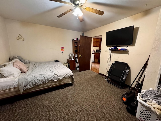 1530 Pearcy Rd, Pearcy, AR 71964 - carpeted bedroom featuring ceiling fan