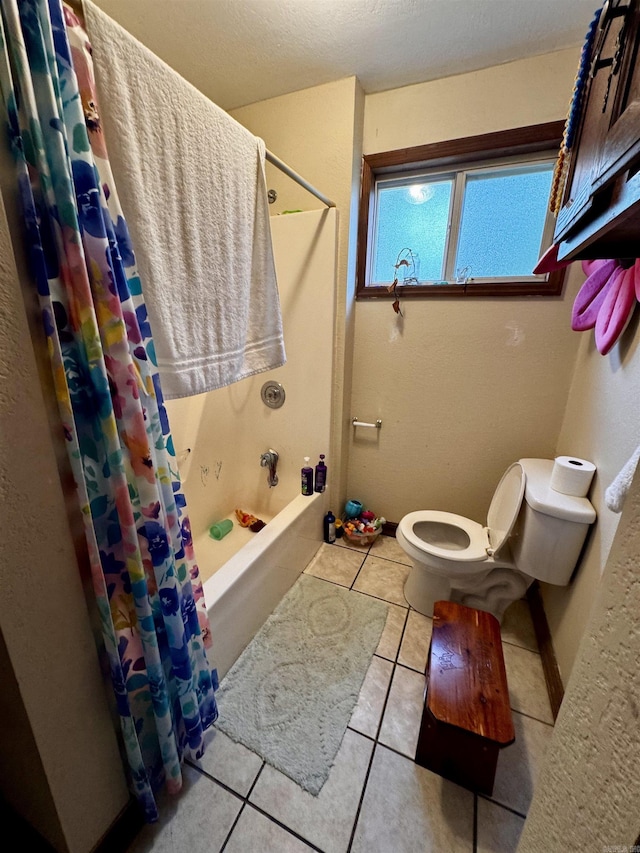1530 Pearcy Rd, Pearcy, AR 71964 - full bath with shower / bathtub combination with curtain, tile patterned flooring, and toilet