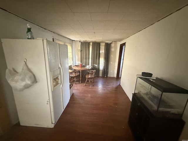 hall featuring wood finished floors