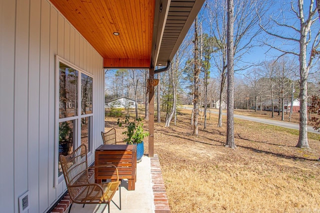 view of yard with visible vents