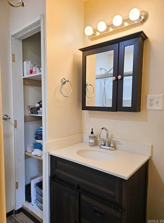 bathroom with vanity