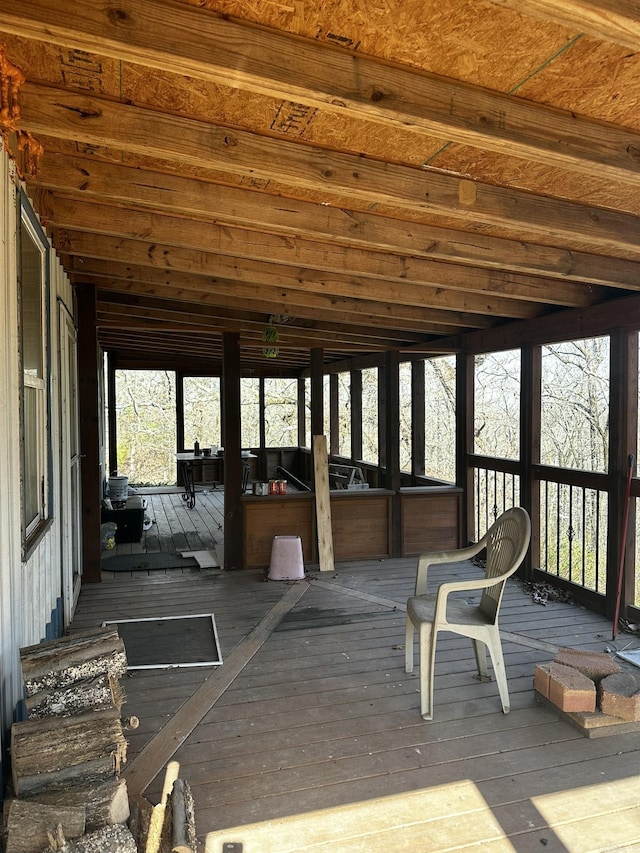 view of wooden terrace