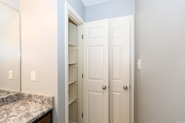 bathroom with vanity