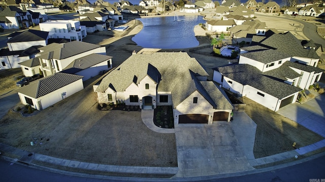 aerial view featuring a residential view