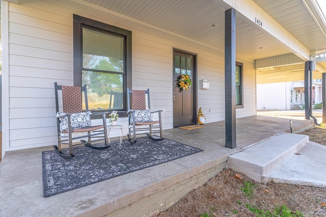 view of patio / terrace with covered porch