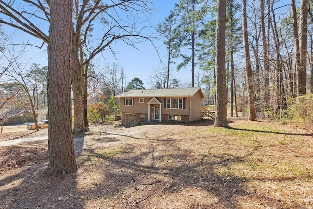 view of front of house featuring an attached garage