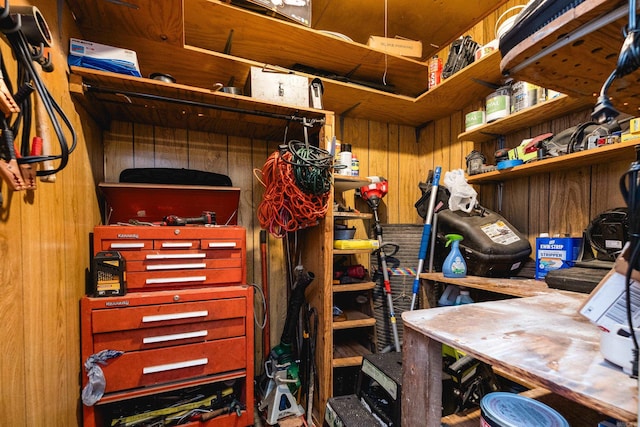 view of storage room