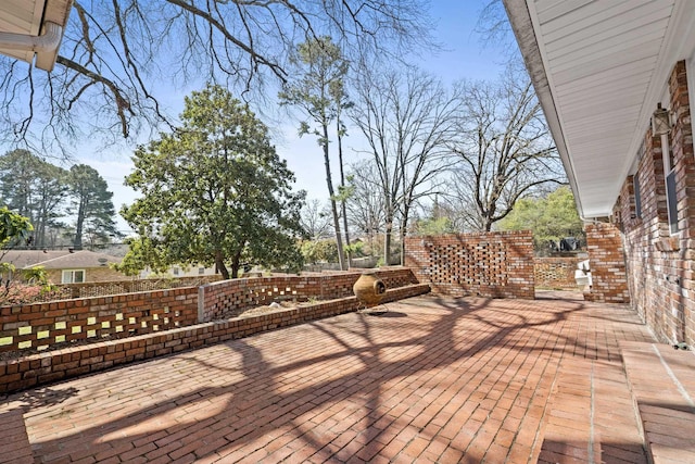 deck featuring a patio area