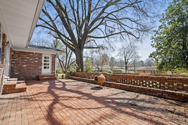 view of patio / terrace with entry steps