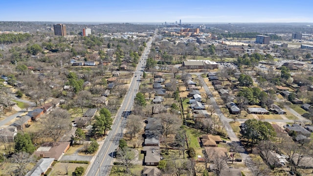 bird's eye view featuring a city view