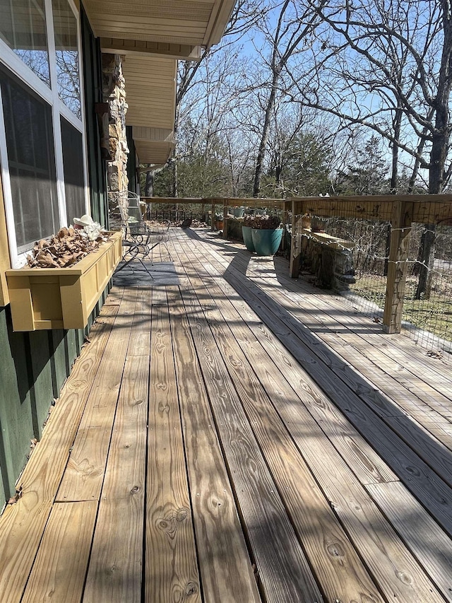 view of wooden terrace