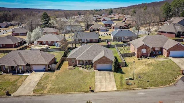 birds eye view of property featuring a residential view