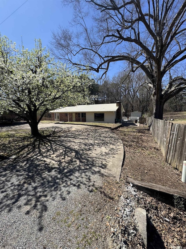 exterior space with fence