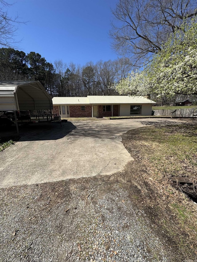 exterior space with driveway