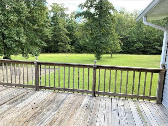 240 Timberlane Dr, Magnolia, AR 71753 - wooden terrace with a lawn