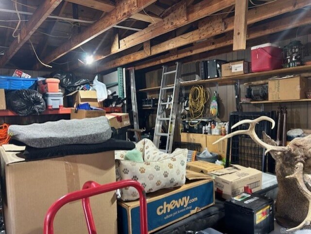 view of storage room