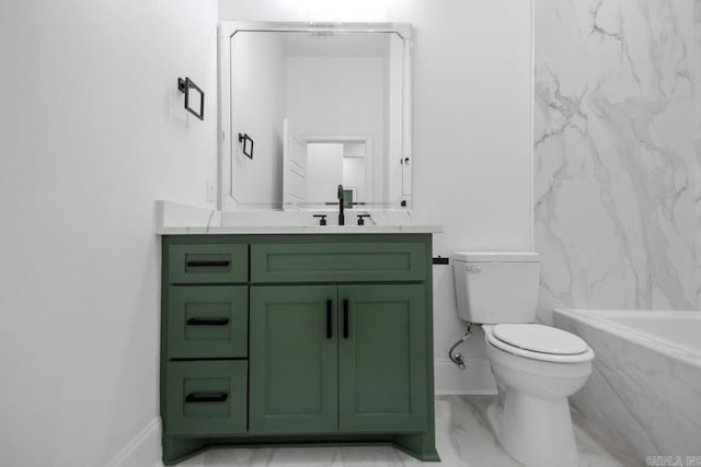 13505 Alexander Rd, Alexander, AR 72002 - bathroom with marble finish floor, toilet, and vanity