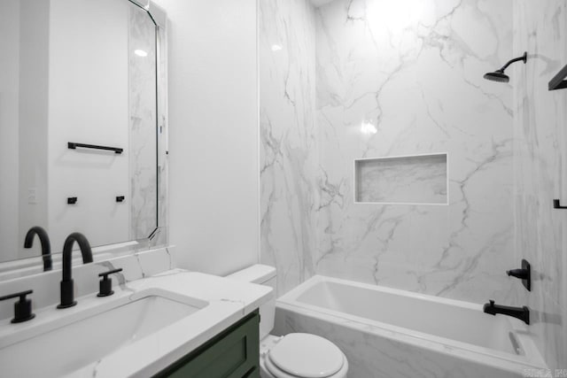 13505 Alexander Rd, Alexander, AR 72002 - bathroom with tub / shower combination, toilet, and vanity