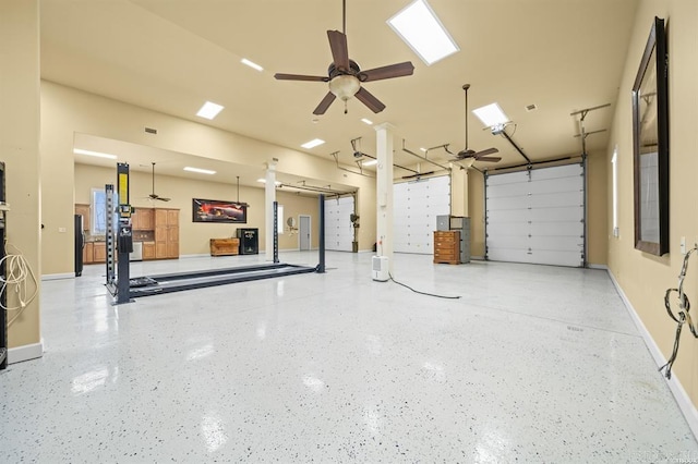 1601 Marion Anderson Rd, Hot Springs, AR 71913 - garage with baseboards and ceiling fan