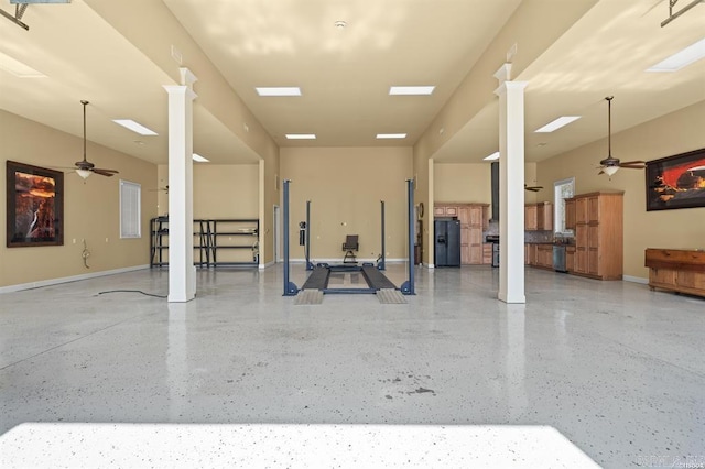 1601 Marion Anderson Rd, Hot Springs, AR 71913 - interior space featuring baseboards and a ceiling fan