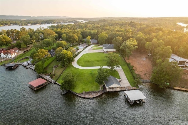 1601 Marion Anderson Rd, Hot Springs, AR 71913 - bird's eye view featuring a water view