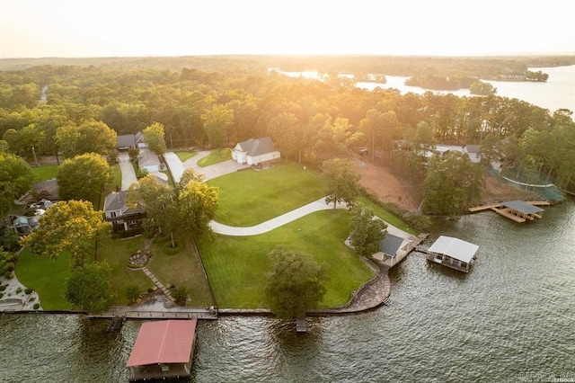 1601 Marion Anderson Rd, Hot Springs, AR 71913 - drone / aerial view with a water view