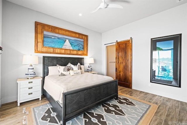 1601 Marion Anderson Rd, Hot Springs, AR 71913 - bedroom featuring ceiling fan, visible vents, baseboards, and wood finished floors