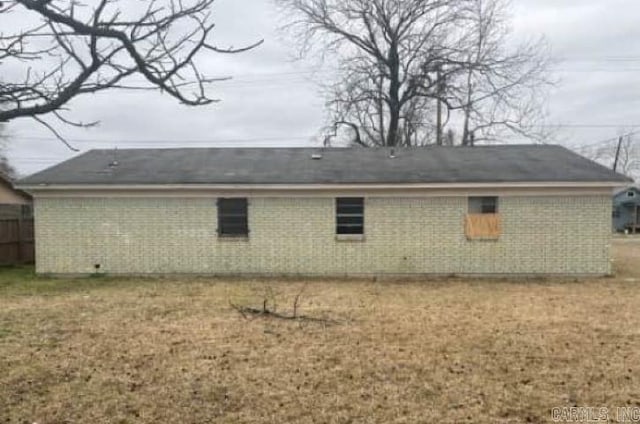 back of property with brick siding