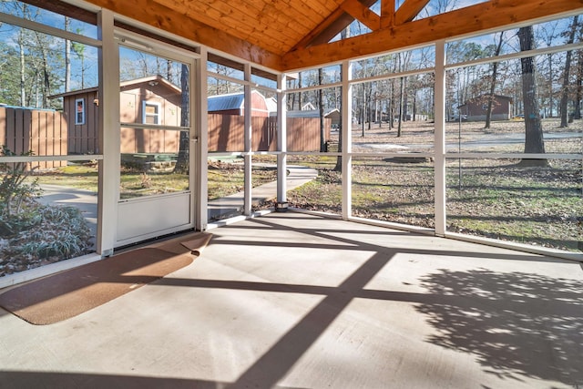 120 Lisa Blvd, Greers Ferry, AR 72067 - unfurnished sunroom featuring plenty of natural light
