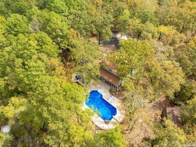 103 River Bend Rd, Hot Springs, AR 71913 - bird's eye view with a forest view