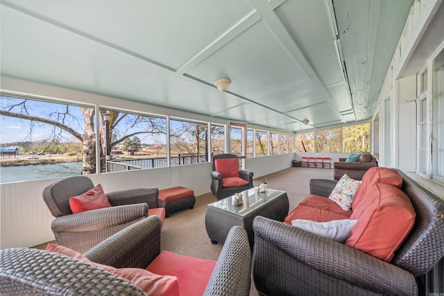 205 Ledgerock, Hot Springs, AR 71913 - sunroom / solarium featuring an outdoor living space and plenty of natural light