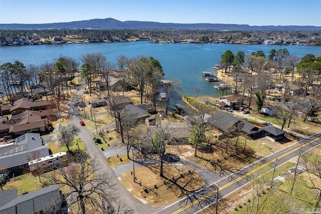 100 Bon Air Pt, Hot Springs, AR 71913 - bird's eye view featuring a water and mountain view