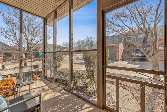 4000 Ridgepointe Cv, Jonesboro, AR 72404 - unfurnished sunroom with a residential view