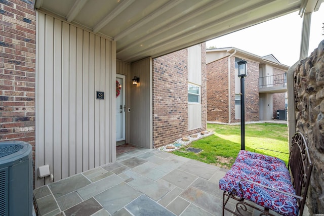 view of patio / terrace with cooling unit