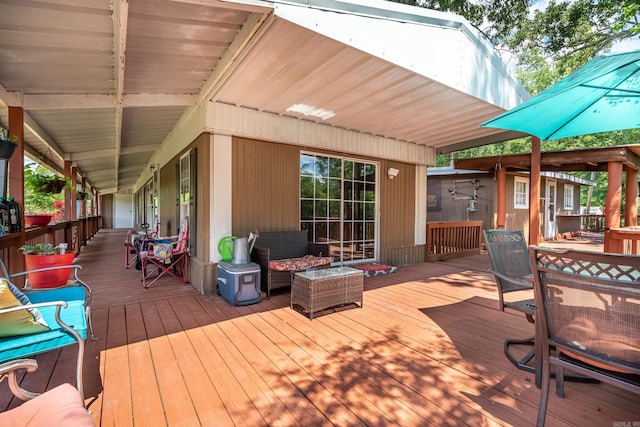 view of deck