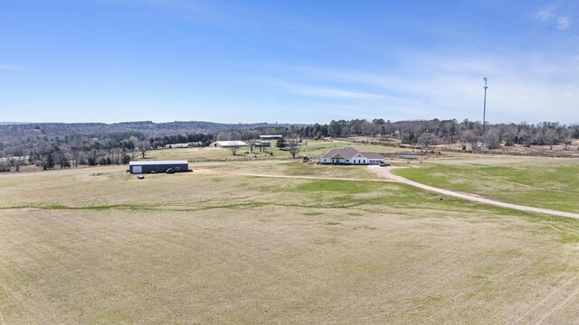 bird's eye view featuring a rural view