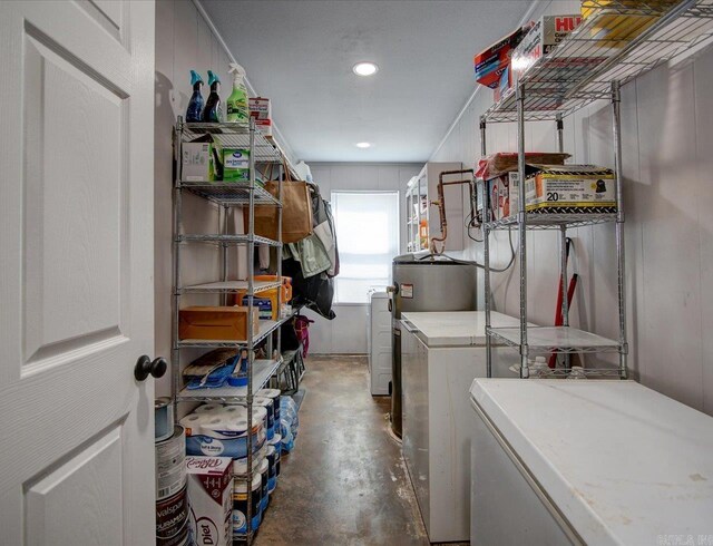 111 Westgate, Hot Springs, AR 71913 - laundry room featuring laundry area, recessed lighting, and washer and clothes dryer