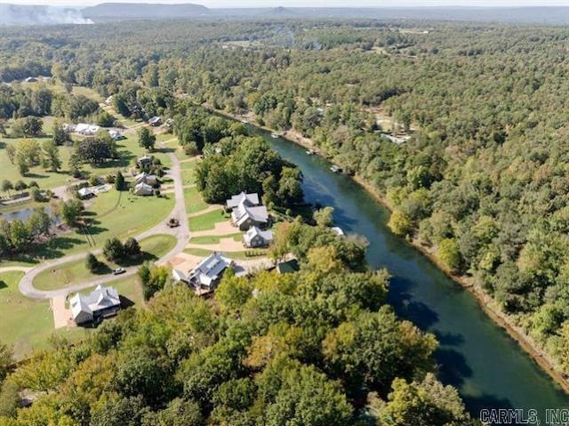 41 Rivers Edge Cv, Heber Springs, AR 72543 - bird's eye view with a water view and a forest view