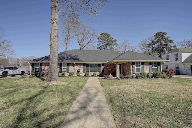 6006 Shadyside, Texarkana, TX 75503 - view of front of house with brick siding and a front lawn