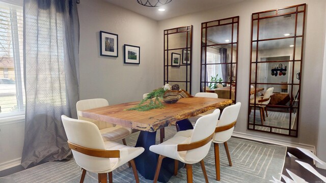 6006 Shadyside, Texarkana, TX 75503 - dining area featuring baseboards and recessed lighting