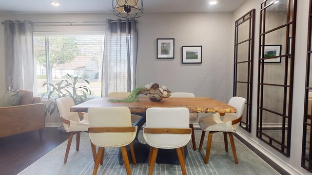 6006 Shadyside, Texarkana, TX 75503 - dining space with baseboards and wood finished floors