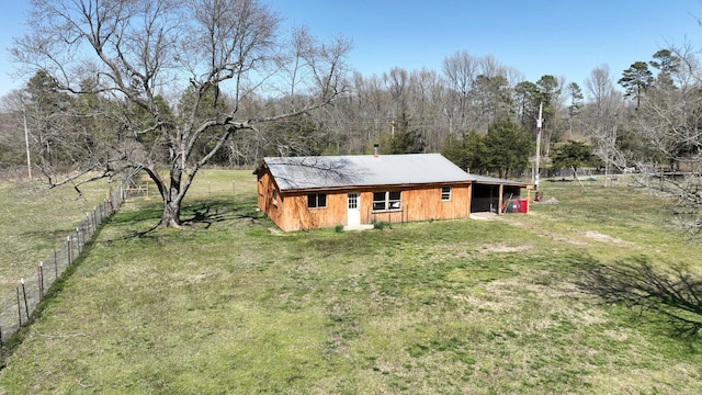 exterior space with fence