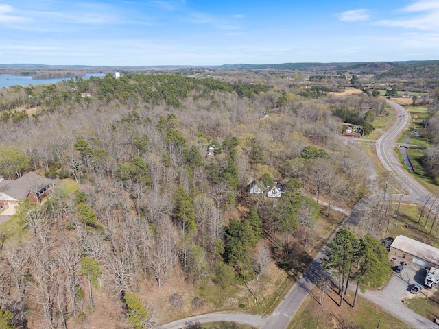 8 Allen Pt, Perryville, AR 72126 - drone / aerial view featuring a water view and a forest view