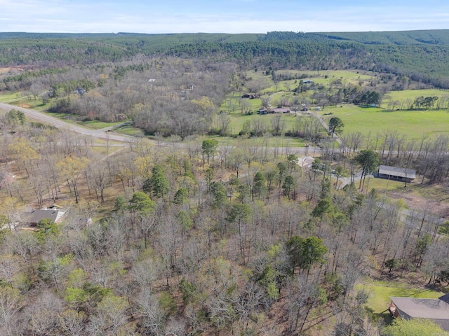 8 Allen Pt, Perryville, AR 72126 - bird's eye view featuring a wooded view and a rural view