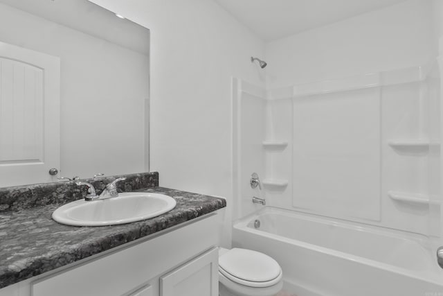 1233 Santa Fe Trl, Bauxite, AR 72011 - bathroom with vanity, toilet, and shower / tub combination