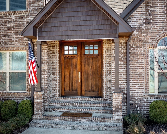 view of exterior entry
